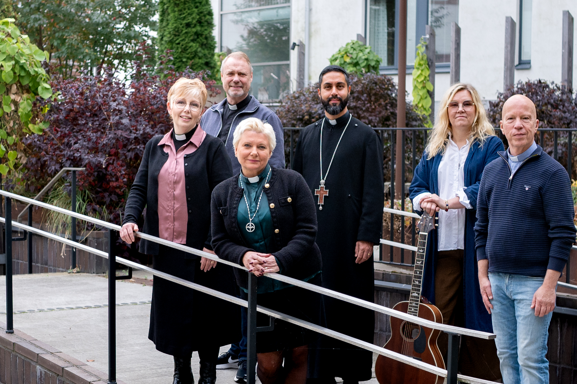Sjukhuskyrkans personal gruppfoto