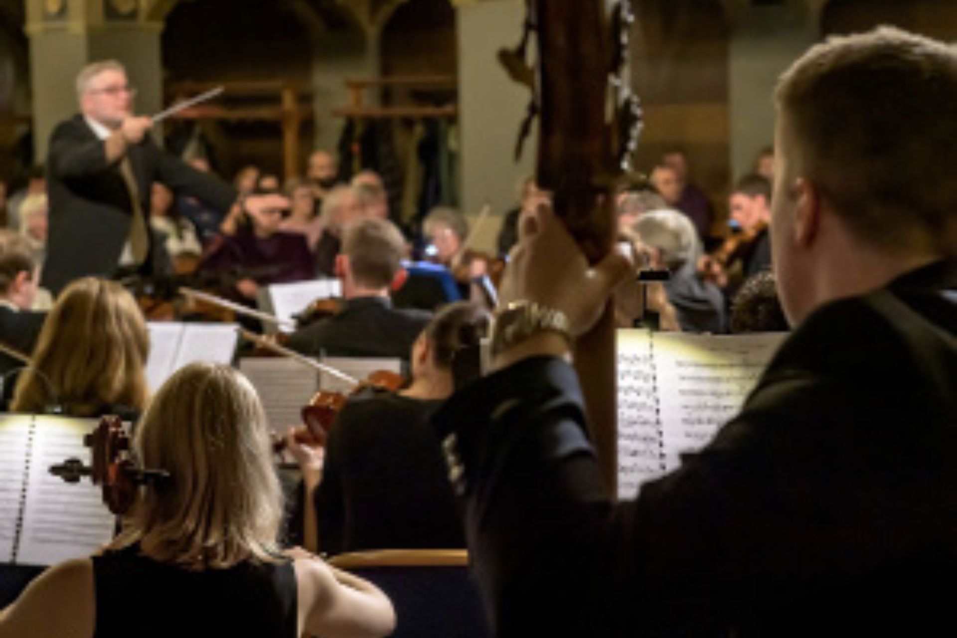 Bild på en orkester.