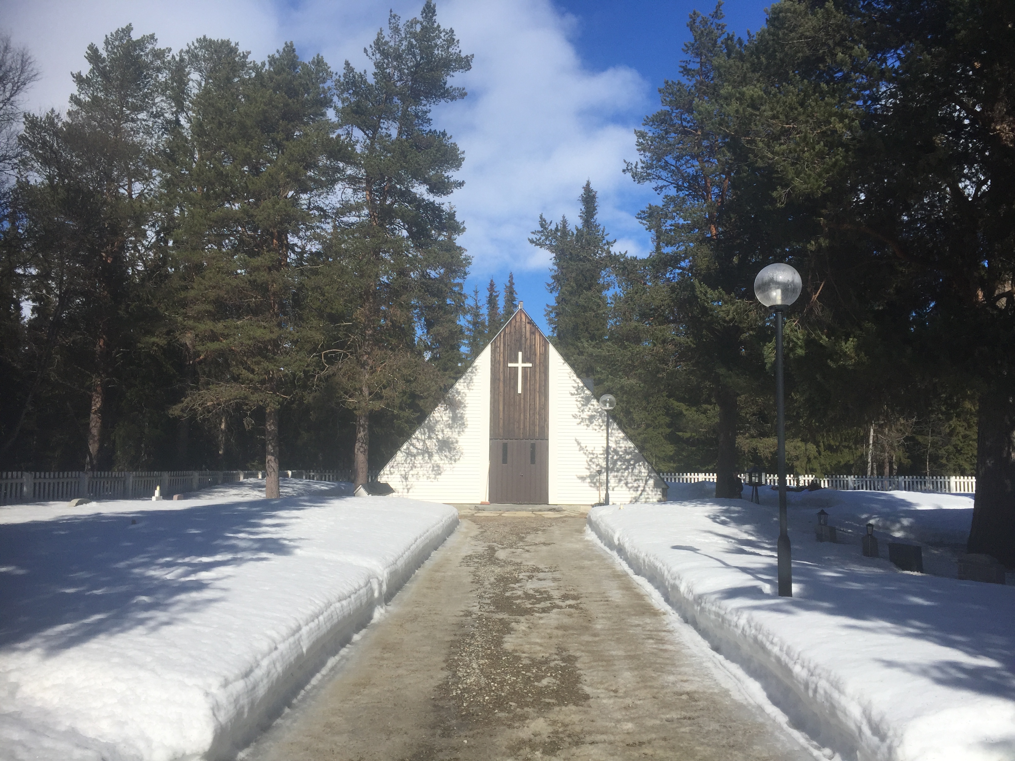 Ljungdalens kapell, vintertid.