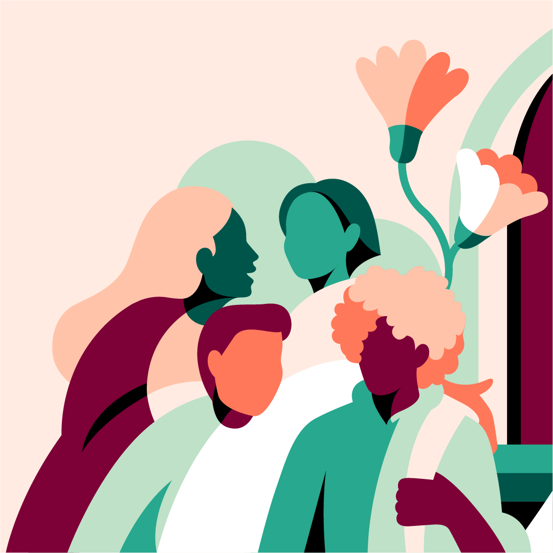 Ungdomar illustration