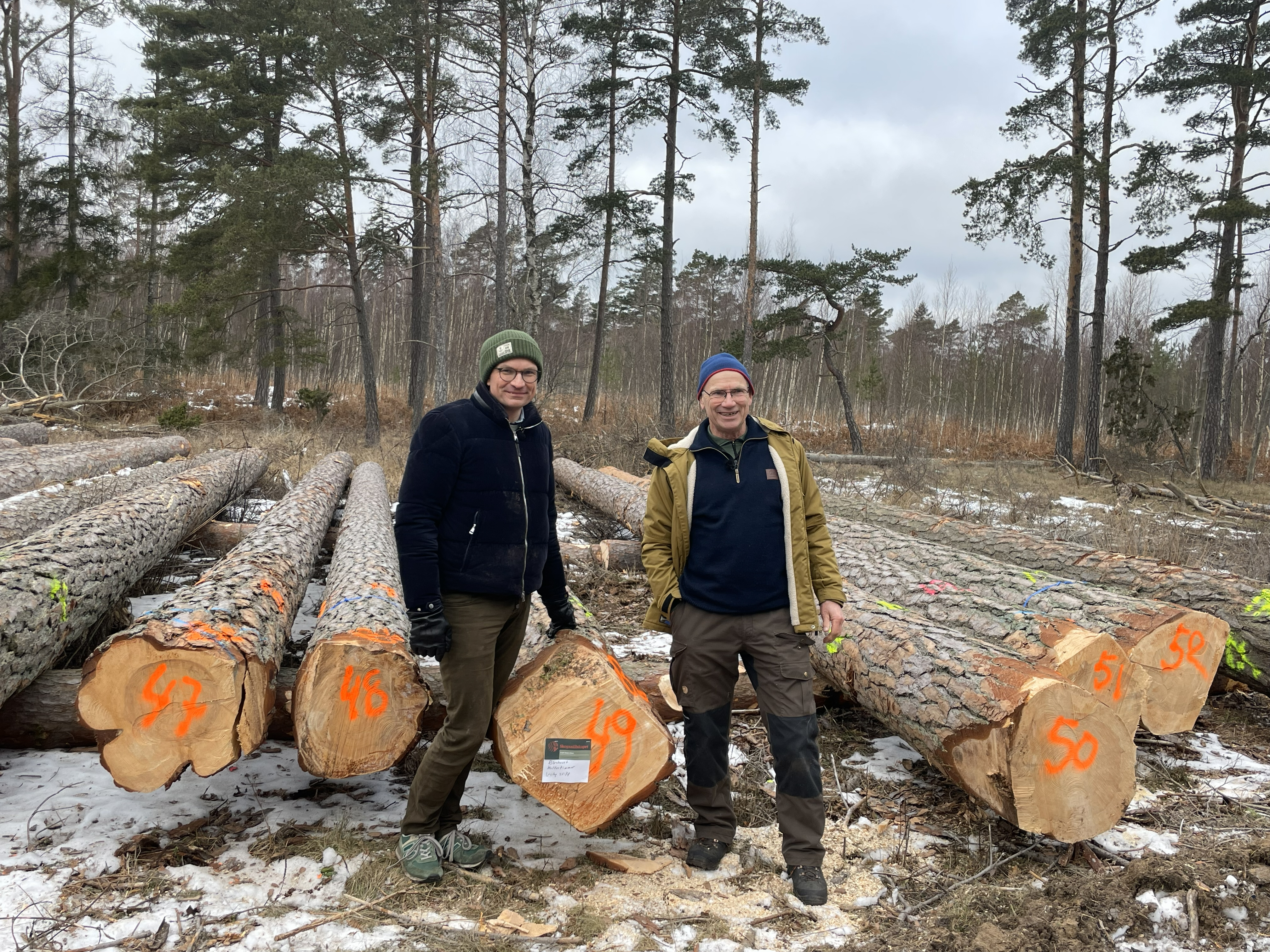 Lars Daugaard Jepsen, byggherre och Per Bundgaard, skogsförvaltare