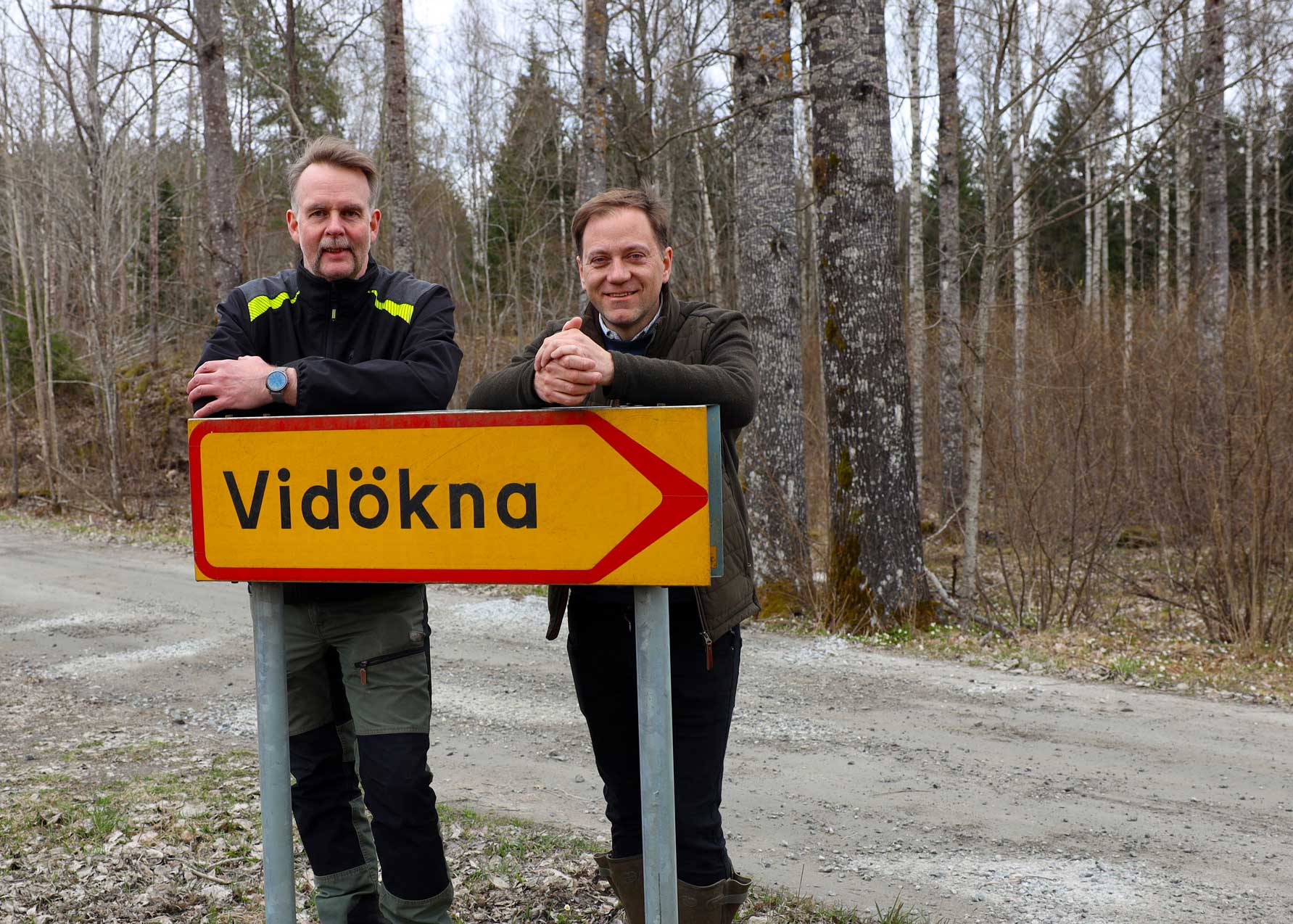 Rickard Kärnell, skogvaktare, och Martin Strandberg, vd Häradskog