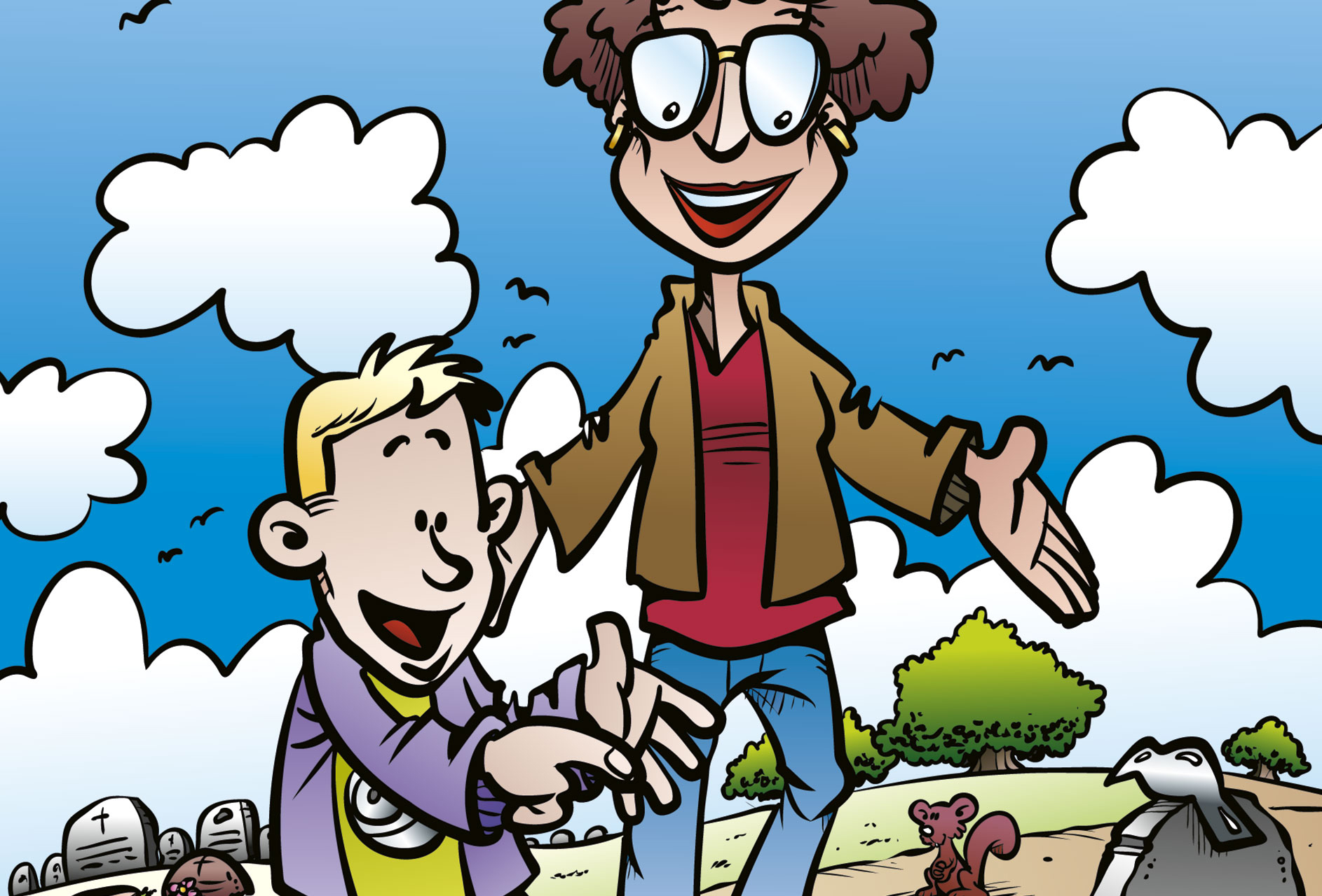 Kyrkogårdsvandring med barn