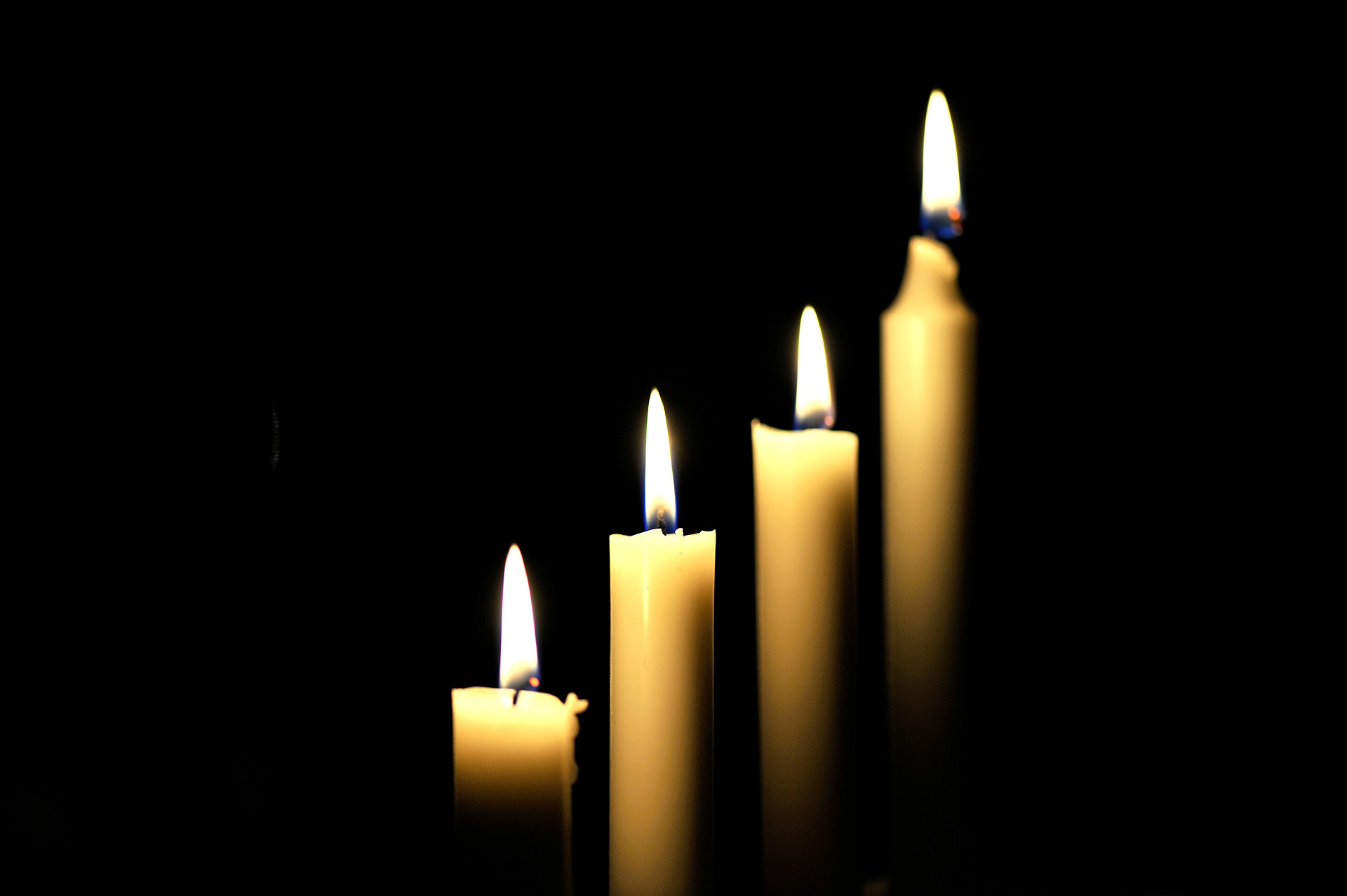 Fyra adventsljus som 