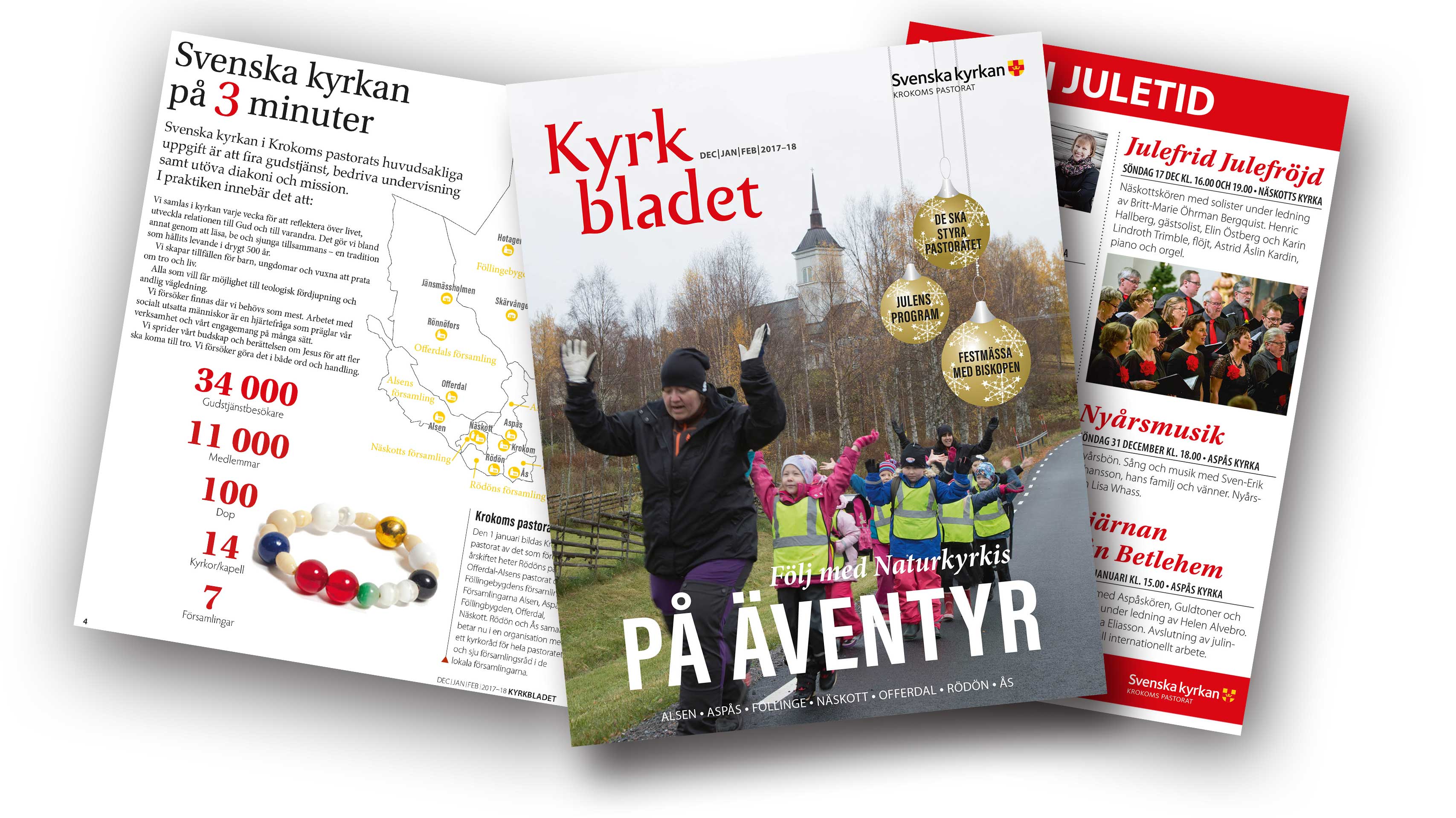 Bild på nya Kyrkbladet i Krokoms pastorat