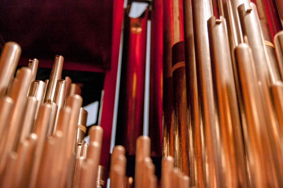 Orgelpipor i Tegneby kyrka